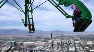 Las Vegas Crazy Stratosphere Insanity Roller Coaster Ride [upl. by Kursh]