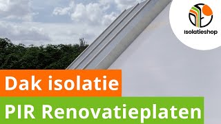 Hoe isoleer je een hellend dak met PIR renovatieplaten HowTo  Isolatieshop [upl. by Yellek]