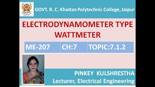 ELECTRODYNAMOMETER TYPE WATTMETER ME207 [upl. by Suoicerp]