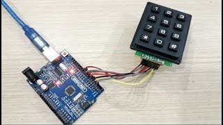 How to use arduino with 4 x 3 Matrix 12 Key Switch Keypad Keyboard [upl. by Elamaj]