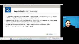 Recording Webinar procedimentos de importação de cosméticos saneantes e outros 25 03 2024 [upl. by Worl]