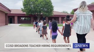 CCISD broadens teacher hiring requirements [upl. by Mccreary]