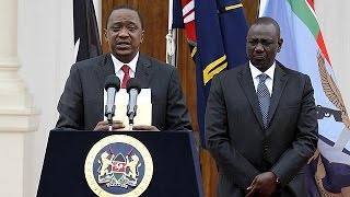 Kenyan president Kenyatta quotexcitedquot to hear crimes against humanity charges dropped [upl. by Aivilys]