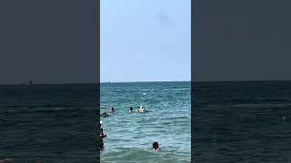 Summer Fun Laying on The Sea Mykonos Beach greecebeach greece [upl. by Goldin330]