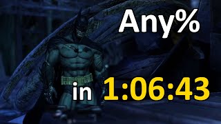 Batman Arkham Asylum Speedrun Any in 10643 obsolete [upl. by Ogaitnas]