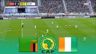 LIVE 🔴 ZAMBIA vs IVORY COAST  Africa Cup of Nations 2025 Qualifiers AFCON  FL 2025 Gameplay [upl. by Kaehpos]