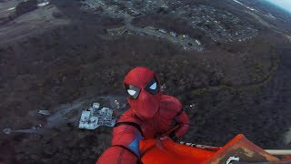 SPIDERMAN CLIMBS A RADIO TOWER [upl. by Helman]