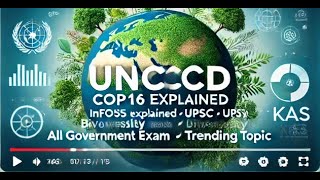 UNCCD  COP16 Explained  InFocus  UPSC  KAS  Biodiversity  All Goverment Exam  Trending Topic [upl. by Ulphi]