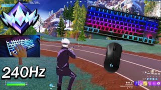 SteelSeries Apex Pro TKL😴Ranked Fortnite Keyboard ASMR 240FPS 4K [upl. by Aelrac]