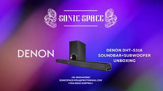 Tamil DENON  DHT S316 SOUNDBARSUBWOOFER  Unboxing amp Spec Review [upl. by Aissatsana]