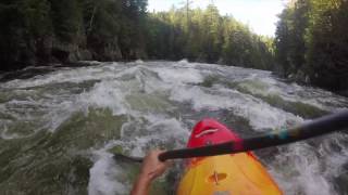 Whitewater Kayaking Kennebec River Turbine Test 8500 CFS [upl. by Laekcim]