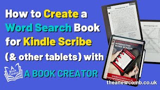 How to Create Interactive Word Search Puzzles for Kindle Scribe amp Tablets using A Book Creator [upl. by Hamilton]