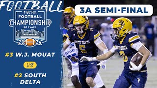 2024 BCSS AAA Football Championship 🏈 SEMIFINAL South Delta vs WJ Mouat Nov 23 2024 [upl. by Alessig]