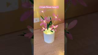 Cute flower lamp DIY 🌸💖 [upl. by Annawal]