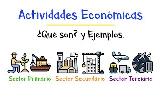 🌎 ¿Qué son las Actividades Económicas 💰 Sector primario secundario y terciario 🌎 Fácil y Rápido [upl. by Hanforrd616]