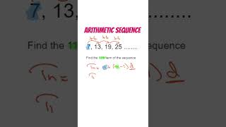 Find nth term of an Arithmetic Sequence shorts [upl. by Brocky807]