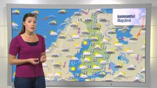 YLE Sää  Kerttu Kotakorpi 1082012 [upl. by Gnilrits]