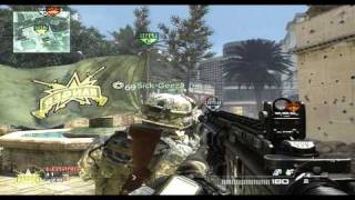 MW2  Invasion  Pro Cross Map Noob Tube Mortaring Tutorials  Domination [upl. by Einnus431]