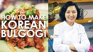 How To Make Korean Bulgogi by Chef Jia Choi [upl. by Atsirhc]