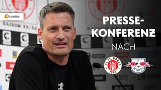 Die Pressekonferenz nach dem Spiel gegen RB Leipzig I Präsentiert von LichtBlick [upl. by Stefan689]