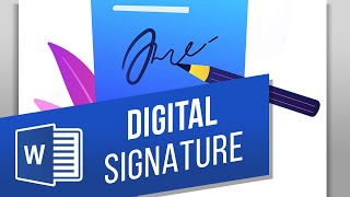 How to Add a Digital Signature in Word  How to Create an Electronic Signature in Word UPDATED [upl. by Gorrian]