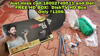 Dish Tv HD set top box  Only 1299  Dish tv hd review  how to setup dish Tv hd set top box [upl. by Enellek]