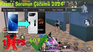 PUBG MOBİLE KASMA DONMA SORUNUN ÇÖZÜMÜ FPS ARTTIRMA PUBG MOBİLE 60 FPS YAPMA 2024 [upl. by Meuser]