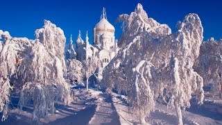 Russia Belogorsky St Nicholas Orthodox Missionary Monastery Cathedral [upl. by Eidolem]