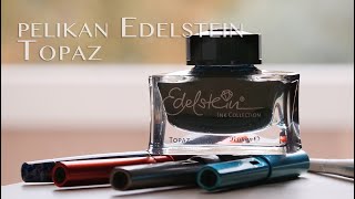 Inchiostro Pelikan Edelstein Topaz  ink test amp review [upl. by Igenia460]