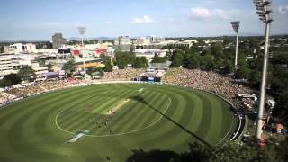 Black Caps vs Sri Lanka  Seddon Park Hamilton  aerial view [upl. by Atima636]