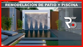 ✅ Diseño de PATIO CON PISCINA MODERNA ✅ BARBACOA en Casas Modernas  Modern Pool Designs and BBQ [upl. by Hgeilhsa]