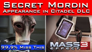 Mordin’s SECRET APPEARANCE in the CITADEL DLC Mass Effect 3 [upl. by Llewoh]