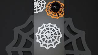 🕸 HALLOWEEN Spider Web 🕸  Easy Paper Spider Web  How to Make Origami Spider Web  Halloween décor [upl. by Nogaem]