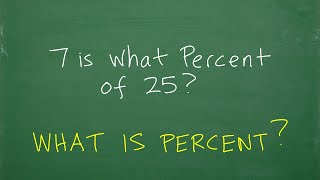 7 is what percent of 25   Basic Math Question – What is Percent [upl. by Bunns]