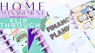 Home Management Planner Flip Through  Happy Planner  Home Binder [upl. by Bibi]