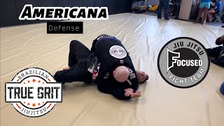 BJJ  Americana Defense [upl. by Monagan428]