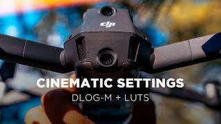 DJI MAVIC 2 PRO Best Camera Settings  DLOGM  CINEMATIC LUTS [upl. by Enyt]