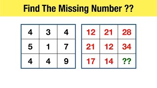 Can You Find The MIssing Number   infosys puzzle solving questions  Math Puzzles [upl. by Notned739]