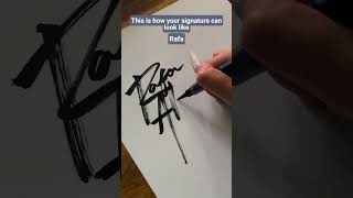 This is how your signature can look like Rafa shorts [upl. by Arev906]