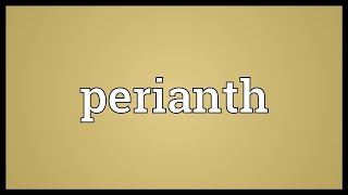 Perianth Meaning [upl. by Ilam]