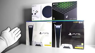 The Ultimate NEXT GEN Consoles Unboxing PS5 Xbox Series X  S [upl. by Spain]