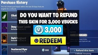 HOW TO REFUND SKINS AND EMOTES in Fortnite Battle Royale NEW REFUND SYSTEM [upl. by Loella]