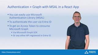 Episode 291  Using MSAL in React to Authenticate and consume Microsoft Graph [upl. by Assehc]