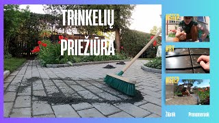 Trinkelių priežiūra valymas ir tarpų užpildymas  Darbų apžvalga  vlog 9 [upl. by Monetta]