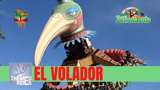 El Volador Topple Tower HUSS  Bellewaerde Belgium  Themed Rides  offride onride  POV [upl. by Ramar403]