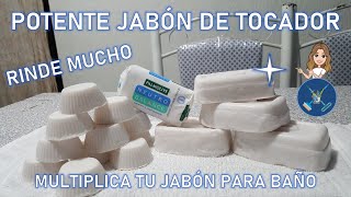 Potente jabón de tocador  Economiza y multiplica tu jabón de tocador  Rinde mucho [upl. by Nenerb335]