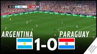 ARGENTINA vs PARAGUAY 10 HIGHLIGHTS • Simulación amp Recreación de Video Juego [upl. by Lukin]