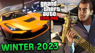 NEW BUSINESS DRIFT CARS ANIMALS amp MORE  GTA Online Winter DLC 2023 [upl. by Sset]