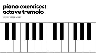 piano exercises octave tremolo [upl. by Farley507]