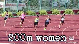 Hima Das vs Dhana lakshmi 200m  Indian Athletics Grand Prix1  2022 [upl. by Tomi]